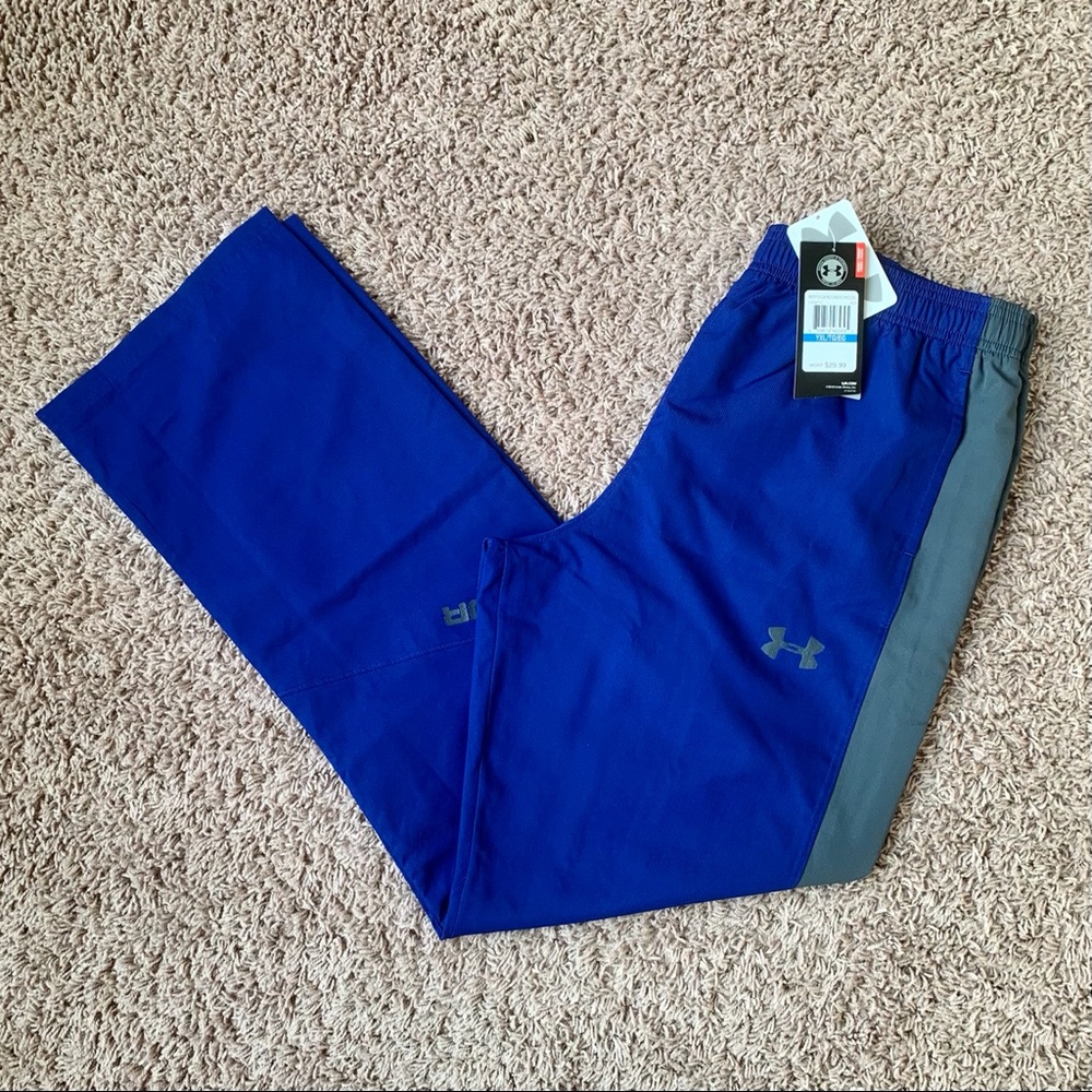 Boys Under Armour YXL Blue & Gray Pants